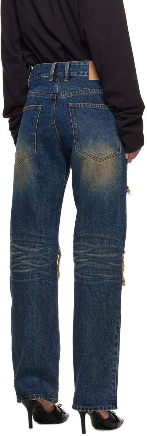 We11done Blue Distressed Jeans