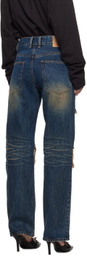 We11done Blue Distressed Jeans