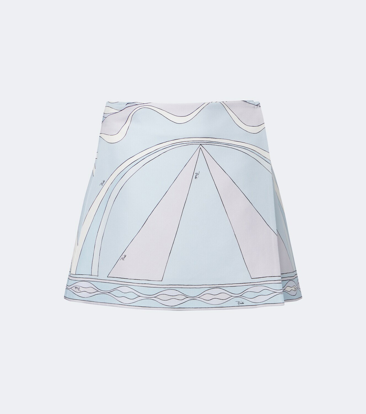 Pucci Iride silk twill miniskirt