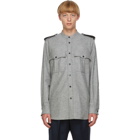 Jil Sander Grey Wool Flannel Shirt