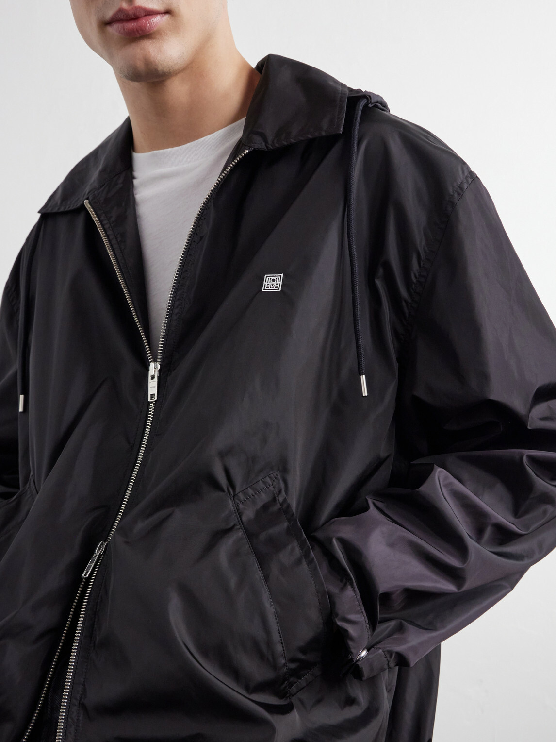 TOTEME - Shell Hooded Jacket - Black
