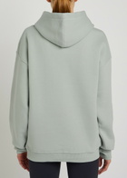 Tala Logo-embroidered Hooded Cotton-blend Sweatshirt Sage