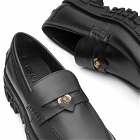Versace Men's Chunky Loafer in Black Versace Gold