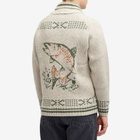 Pendleton Men's Salmon Falls Zip Cardigan in Oatmeal