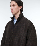 Valentino Toile Iconographe silk track jacket