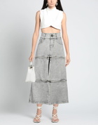 Vaquera Womens Denim skirt Light in Grey