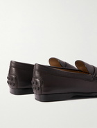 Tod's - Full-Grain Leather Penny Loafers - Brown