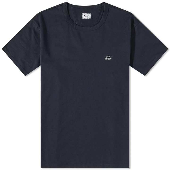 Photo: C.P. Company Men's Patch Logo T-Shirt in Total Eclipse