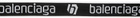 Balenciaga Black & White D Ring Belt