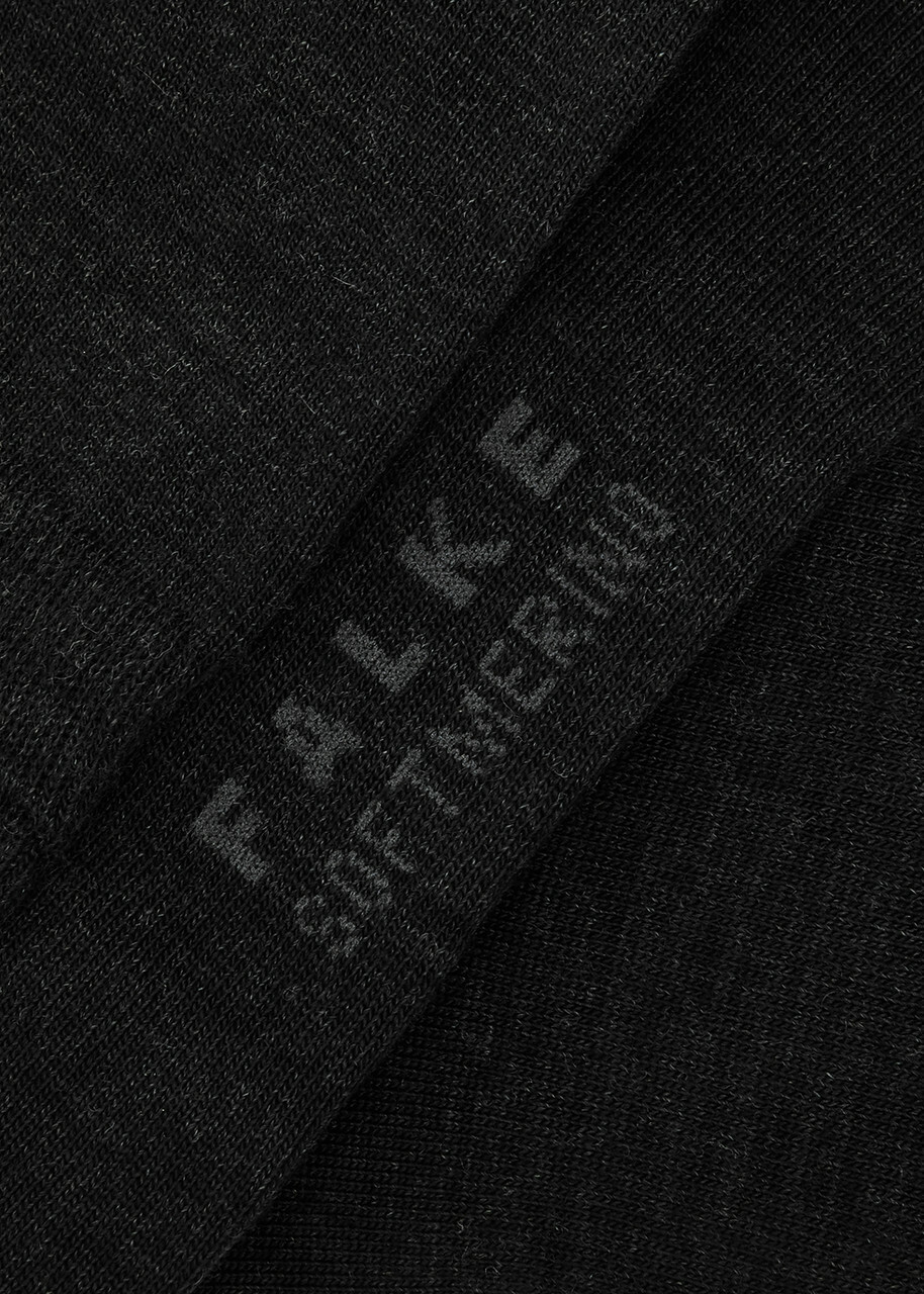 Falke Soft Merino Wool-blend Socks Anthracite