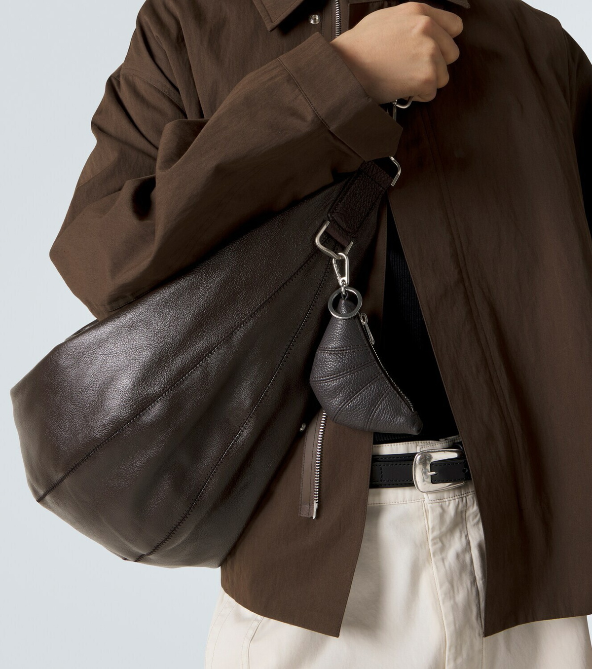 Lemaire Croissant leather bag charm