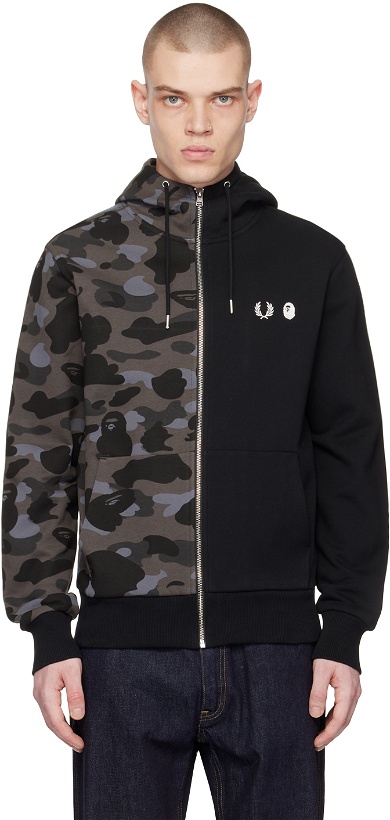 Photo: BAPE Black Fred Perry Edition Hoodie