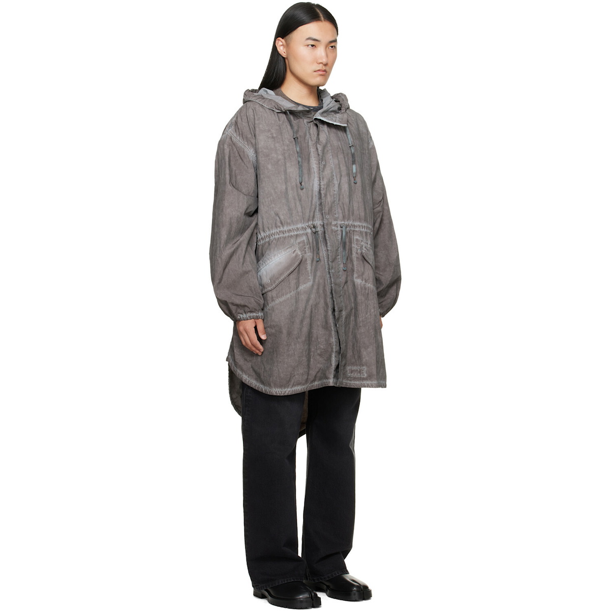 Maison Margiela Gray Hooded Parka