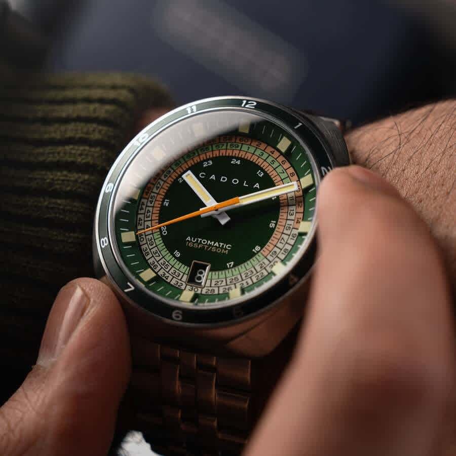 Cadola Giulia Suprema Automatic Green Dial Mens Watch CD-1044-55