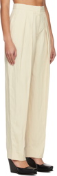 Stella McCartney Off-White Pleated Trousers