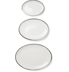 Soho Home - Set of Three Sola Stoneware Platters - White