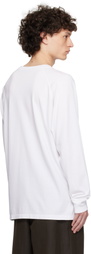 YLÈVE White Supima Cotton Cupra Long Sleeve T-shirt