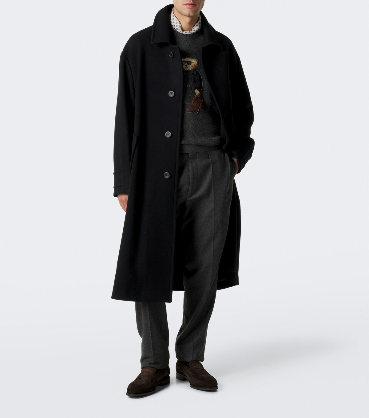 Ralph Lauren Purple Label Gregory pleated wool straight pants