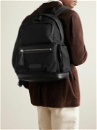 TOM FORD - Leather-Trimmed Shell Backpack
