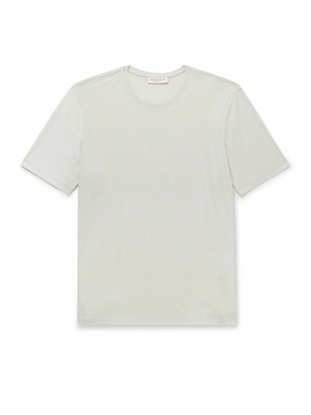 Photo: Orlebar Brown - OB-T Slim-Fit Merino Wool-Jersey T-Shirt - Neutrals