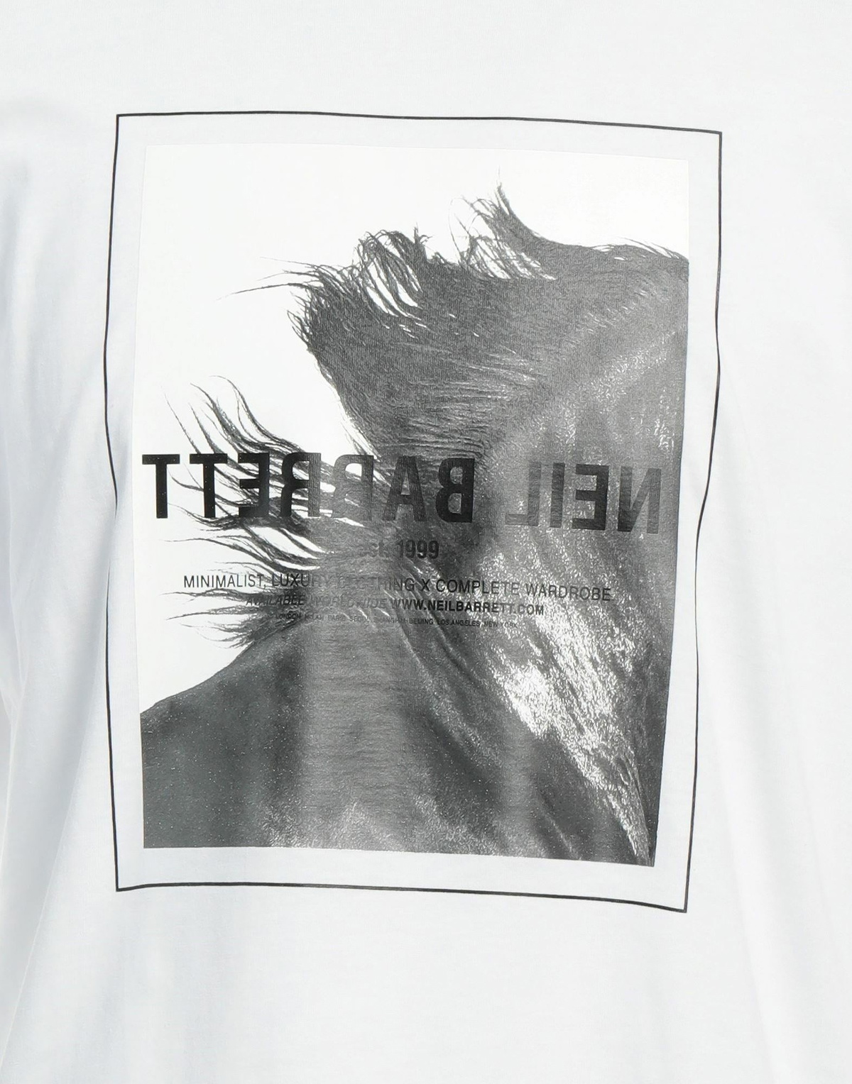 Neil Barrett Mens T-shirt in White