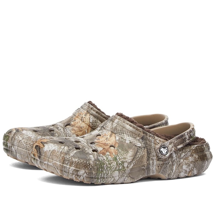 Photo: Crocs Classic Lined Realtree Edge Clog in Chocolate