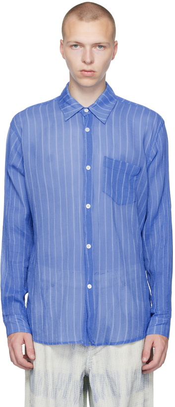 Photo: Our Legacy Blue Initial Shirt