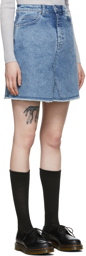 Hugo Blue Denim Mini Skirt