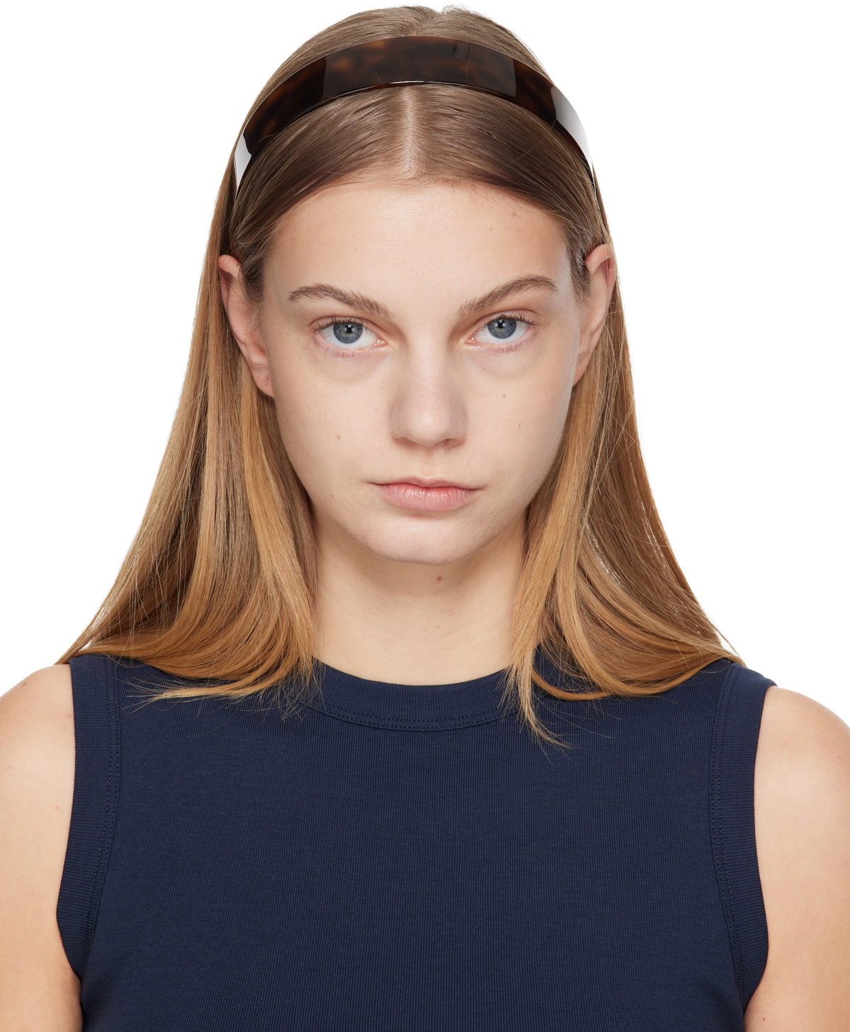 Sophie Buhai: Brown Thin Bessette Headband | SSENSE