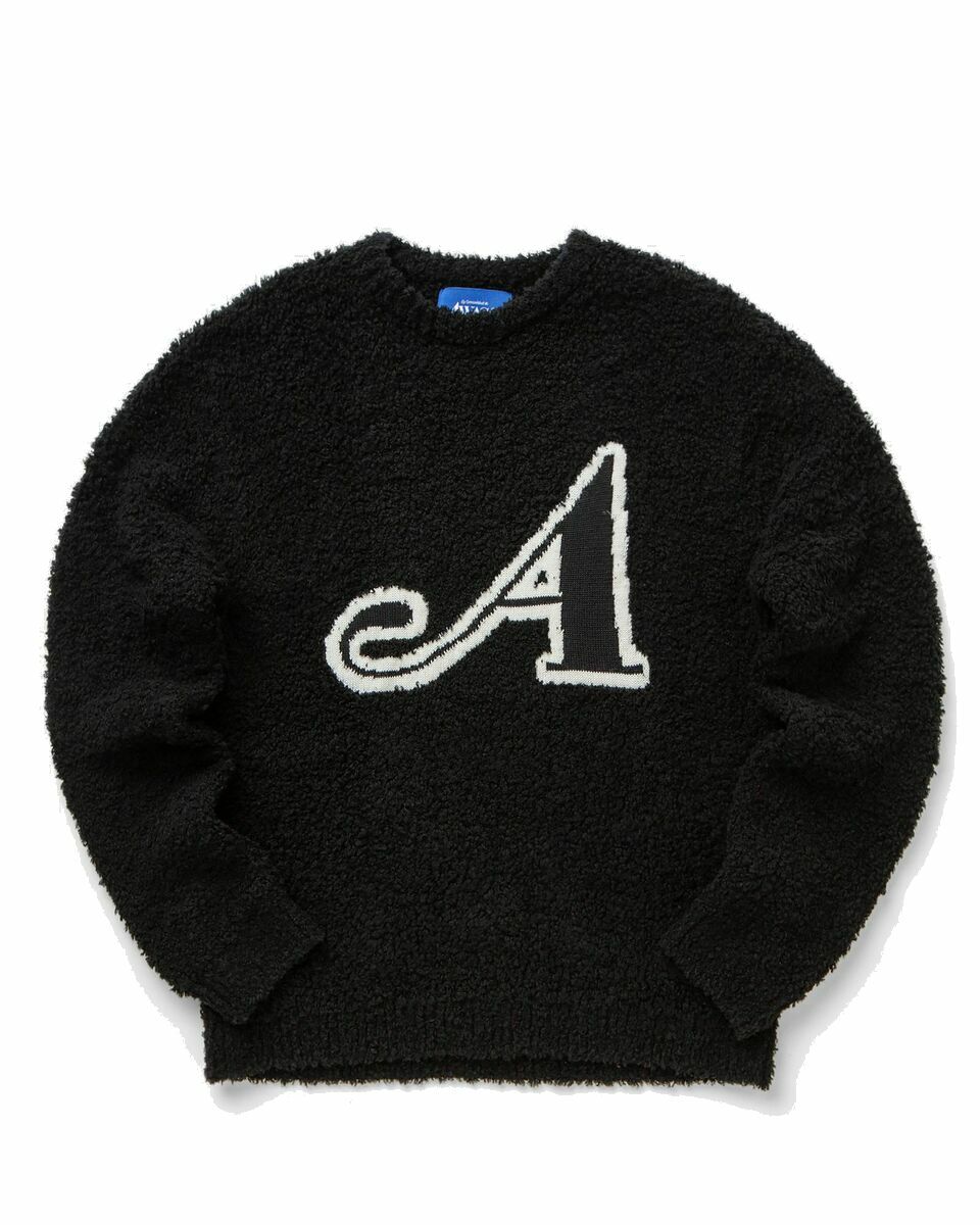 Photo: Awake "Boucle ""A"" Sweater" Black - Mens - Sweatshirts