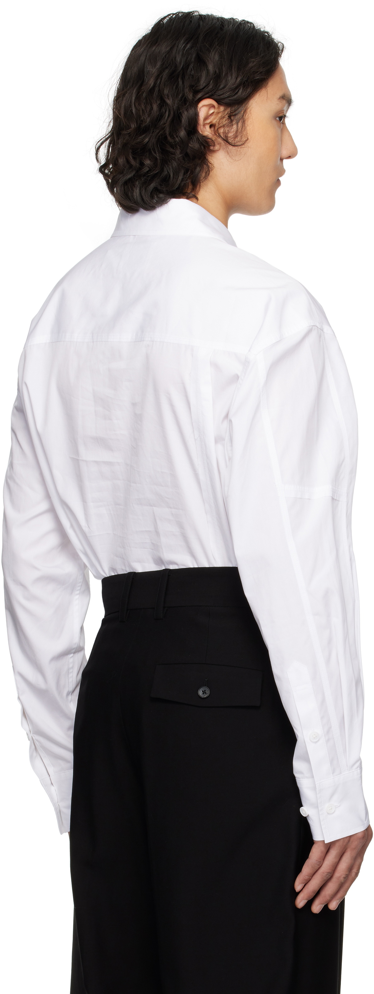 Feng Chen Wang White Paneled Shirt