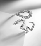 Yeprem Y-Couture 18kt white gold cuff bracelet with diamonds