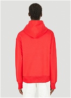 Embroidered Arabic Hooded Sweatshirt in Red
