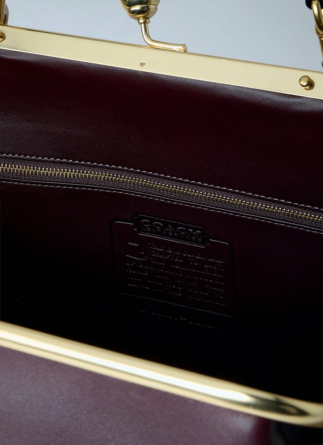 Coach Large Kisslock Frame Handbag
