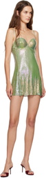 Poster Girl Green & Blue Benny Chainmail Minidress