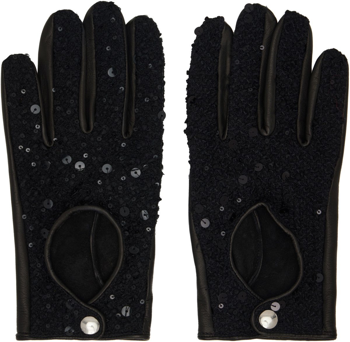 Ernest W. Baker Black Driving Gloves