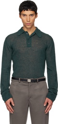 Rier Green Alpaca & Silk Polo