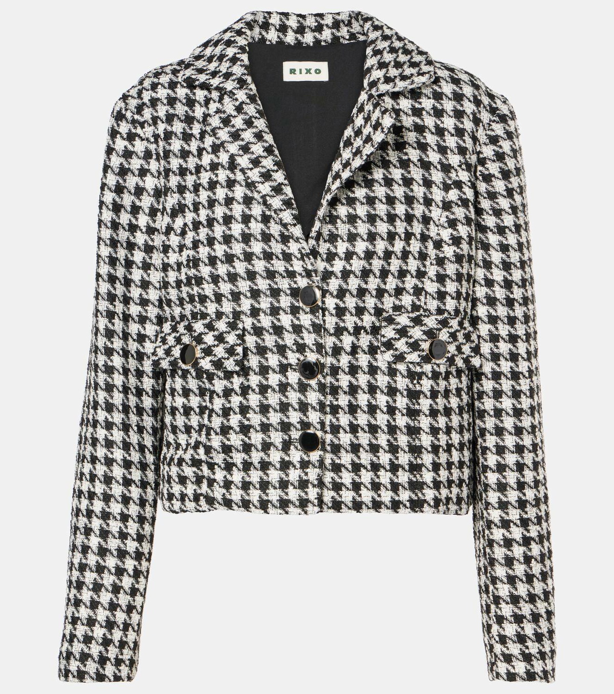 Rixo Houndstooth cropped jacket Rixo