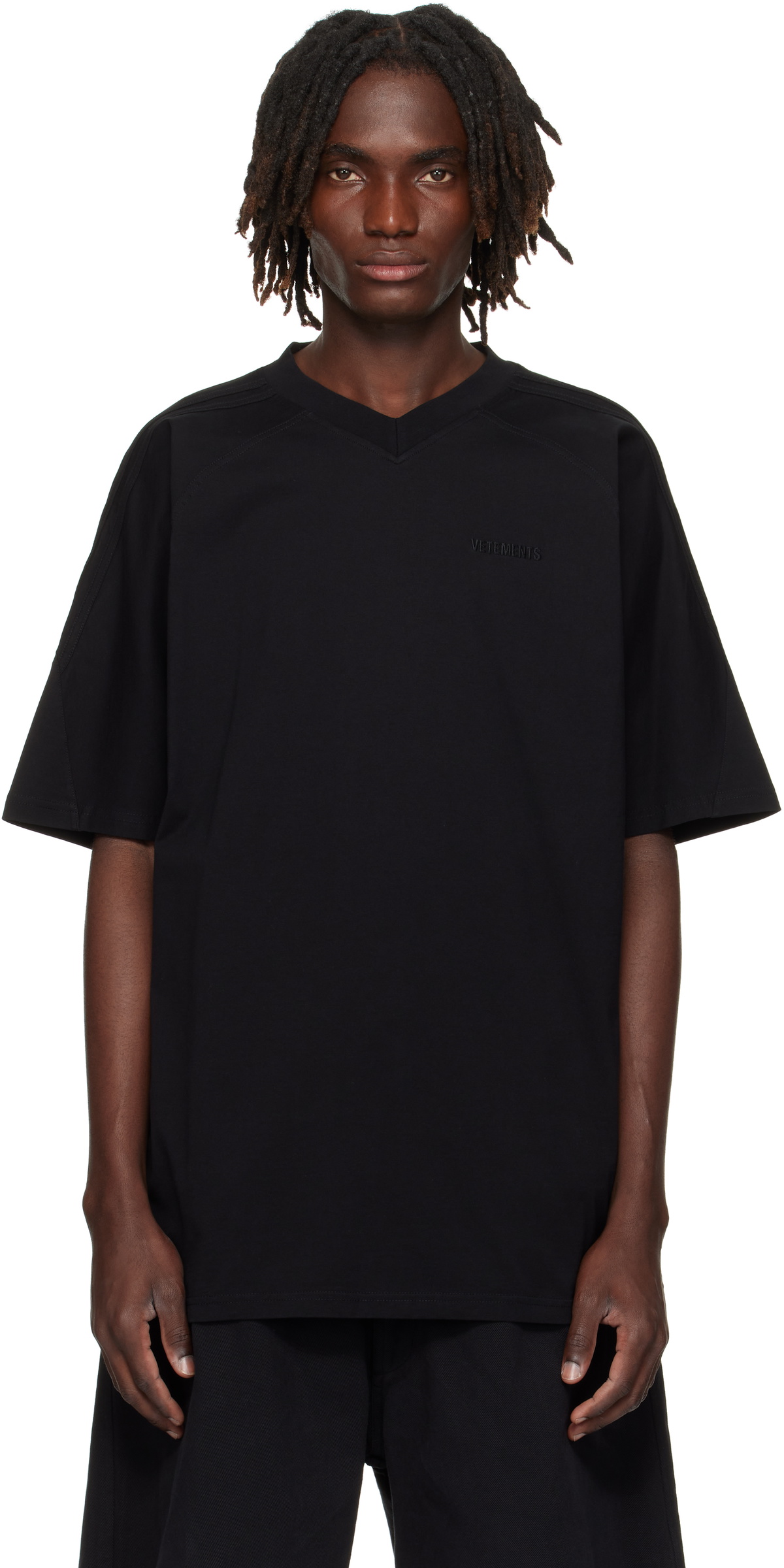 【VETEMENTS】ブラック Vetements.com Tシャツ T-shirt VETEMENTS Black '.Com' T-Shirt UA66TR750B | FLEXDOG