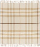 Burberry Beige Exaggerated Check Blanket