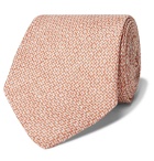 Favourbrook - Culcross 8.5cm Linen-Jacquard Tie - Orange