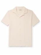 Altea - Harvey Camp-Collar Cotton-Terry Shirt - Neutrals
