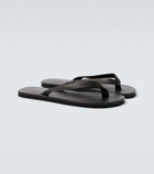 Auralee Leather thong sandals