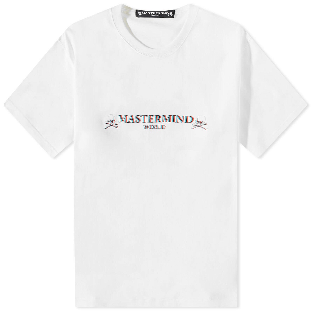 MASTERMIND WORLD Men's 3D Logo T-Shirt in White MASTERMIND WORLD