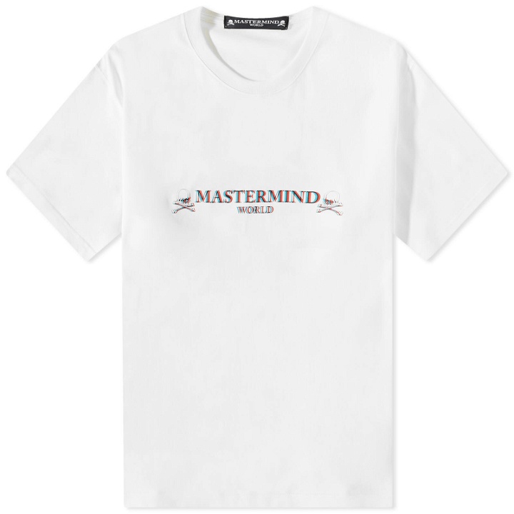 Photo: MASTERMIND WORLD Men's 3D Logo T-Shirt in White