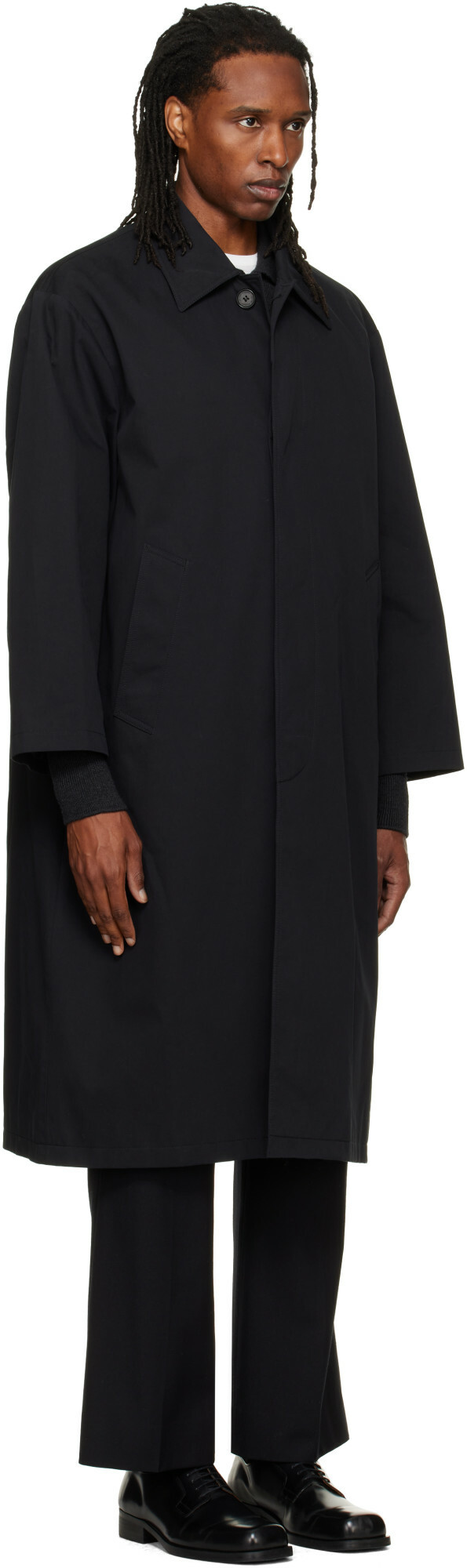 Dunst Black Refined Mac Coat