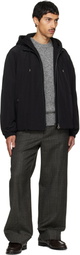 Solid Homme Black Layered Taffeta Jacket