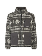 MC2 Saint Barth Man Sherpa Jacket With Fair-isle Print