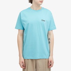 Dime Men's Classic Small Logo T-Shirt in Ocean Blue