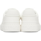 BALMAIN White B-Court Calfskin Sneakers